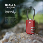 Zinc Alloy Combination Lock Anti-Theft For Luggage Cabinet Drawer Suitcase - Silver