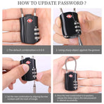 Zinc Alloy Combination Lock Anti-Theft For Luggage Cabinet Drawer Suitcase - Silver