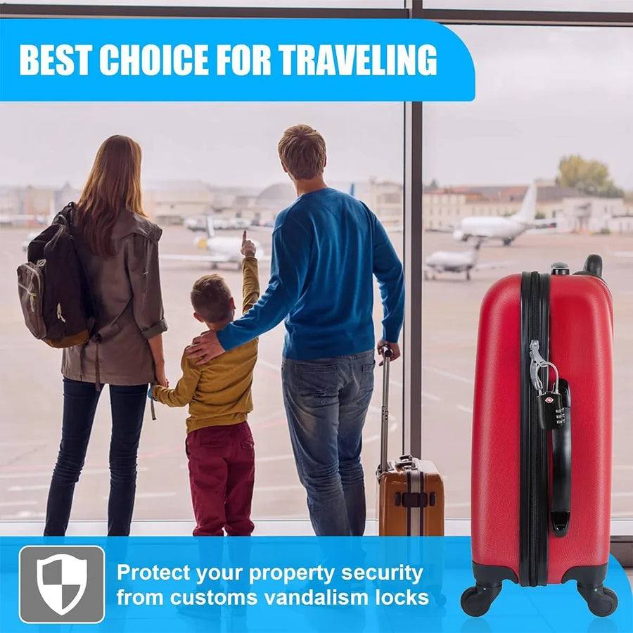 Zinc Alloy Combination Lock Anti-Theft For Luggage Cabinet Drawer Suitcase - Silver