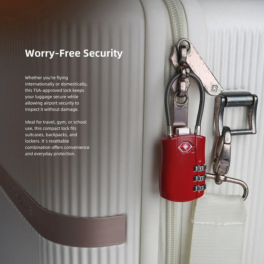 Zinc Alloy Combination Lock Anti-Theft For Luggage Cabinet Drawer Suitcase - Silver