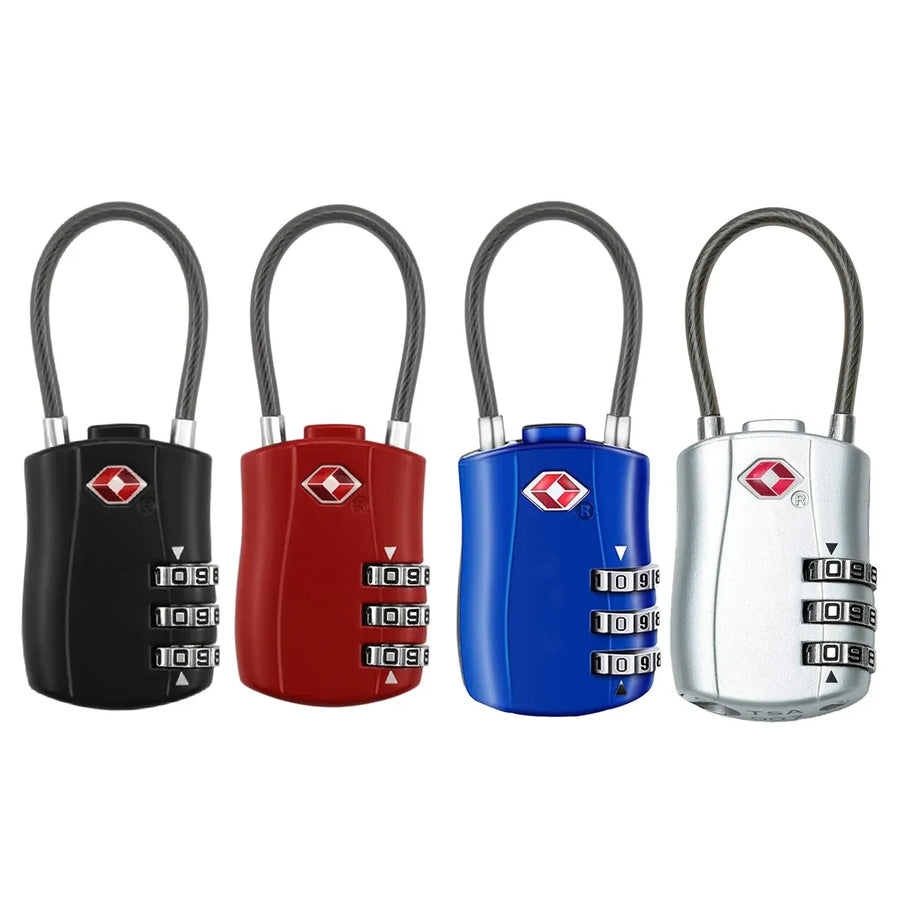 Zinc Alloy Combination Lock Anti-Theft For Luggage Cabinet Drawer Suitcase - Silver
