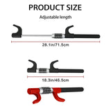 Car Steering Wheel Lock Anti Theft Security Code Lock for Vehicle Protection Use - Red - Top-Down View