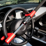 Car Steering Wheel Lock Anti Theft Security Code Lock for Vehicle Protection Use - Red - Extra Image