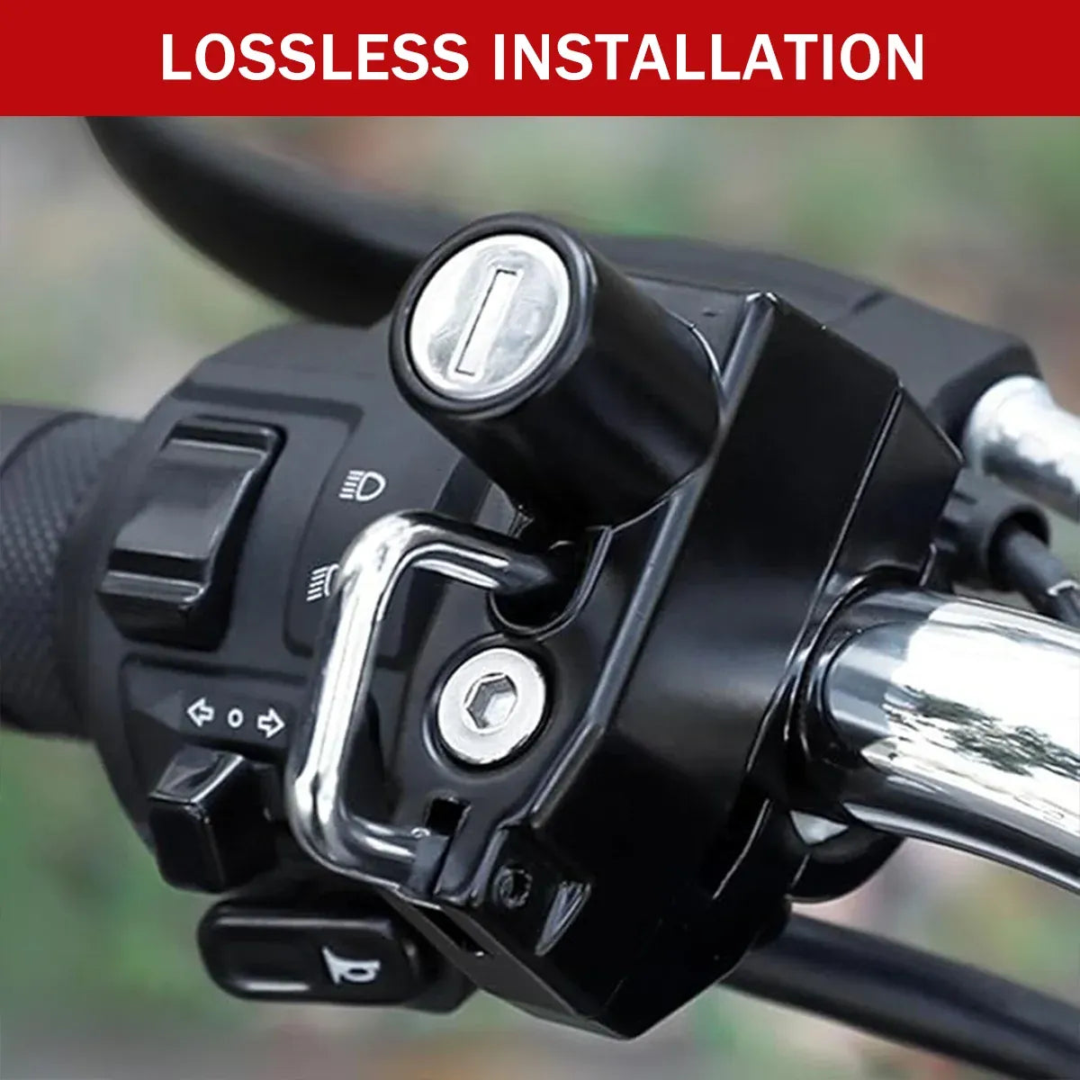 Multifunctional Motorcycle Helmet Lock Hook Key Lock Anti-Theft Durable Sturdy