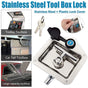 Car Trailer Stainless Steel Toolbox Lock Anti Rust Secure For Truck Van Storage