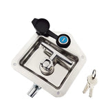 Car Trailer Stainless Steel Toolbox Lock Anti Rust Secure For Truck Van Storage - Front View