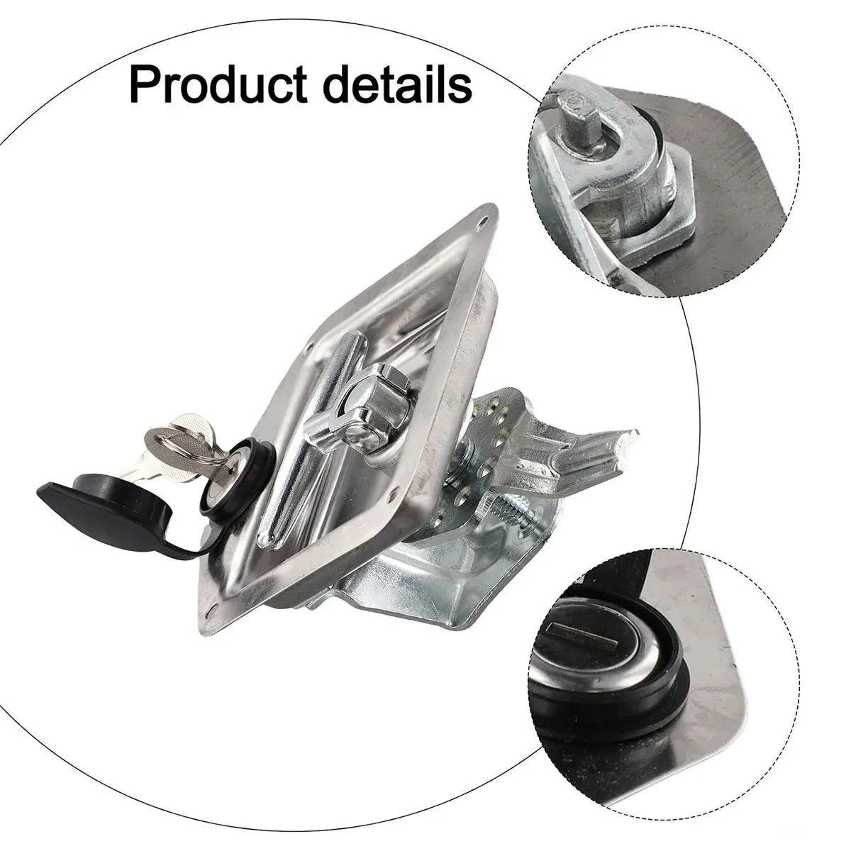 Car Trailer Stainless Steel Toolbox Lock Anti Rust Secure For Truck Van Storage