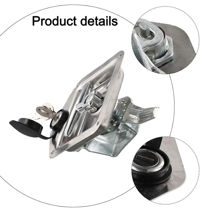 Car Trailer Stainless Steel Toolbox Lock Anti Rust Secure For Truck Van Storage
