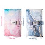 Password Book Notebook Planner Lockable Diary Journal for Office School Personal - Pink