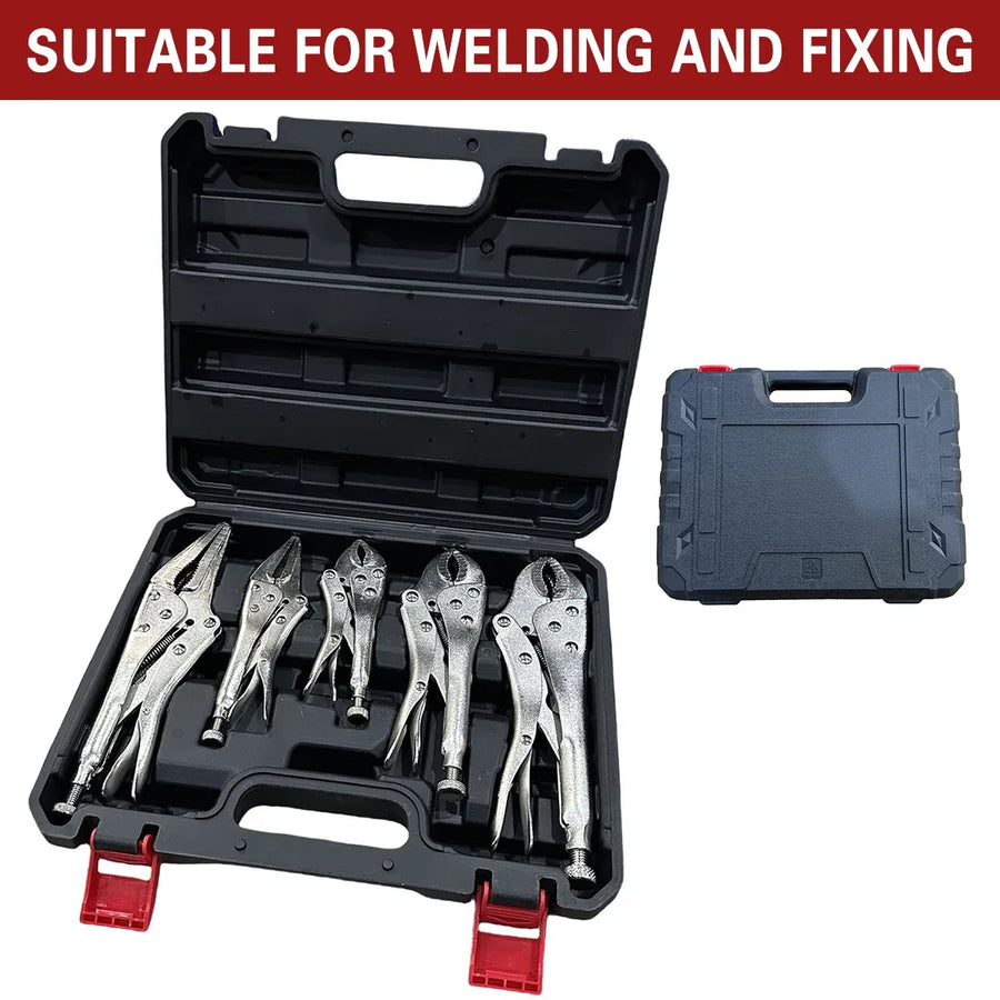5IN1 Heavy Duty Welding Clamp Pliers Set For Large Caliber Metal Fixing Tools