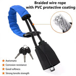 Universal Steering Wheel Lock with 3 Key Seat Car Belt Lock Anti-Theft Device - Red