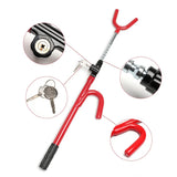 Adjustable Car Steering Wheel Lock Anti Theft Security Bar - 45-Degree Angle