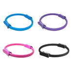 Multicolor Yoga Circle Crescent Handle Pilates Ring for Body Toning Exercise - Blue