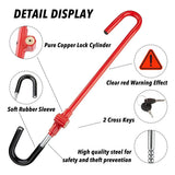 Multifunctional Car Steering Wheel Lock Anti-Theft Vehicle Security - Top-Down View