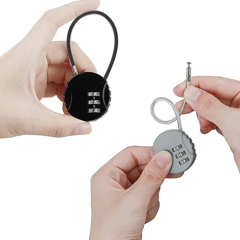 Combination Lock Padlock Locker 3 Digit Security Bike Suitcase Luggage Bag Gymau