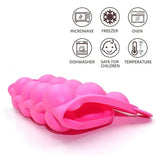 2pcs 20 Holes Round Silicone Moulds for Lollipop Candy Making Baking Tools - Low Angle