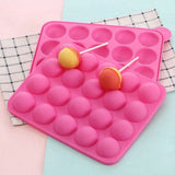 2pcs 20 Holes Round Silicone Moulds for Lollipop Candy Making Baking Tools - Extra Image