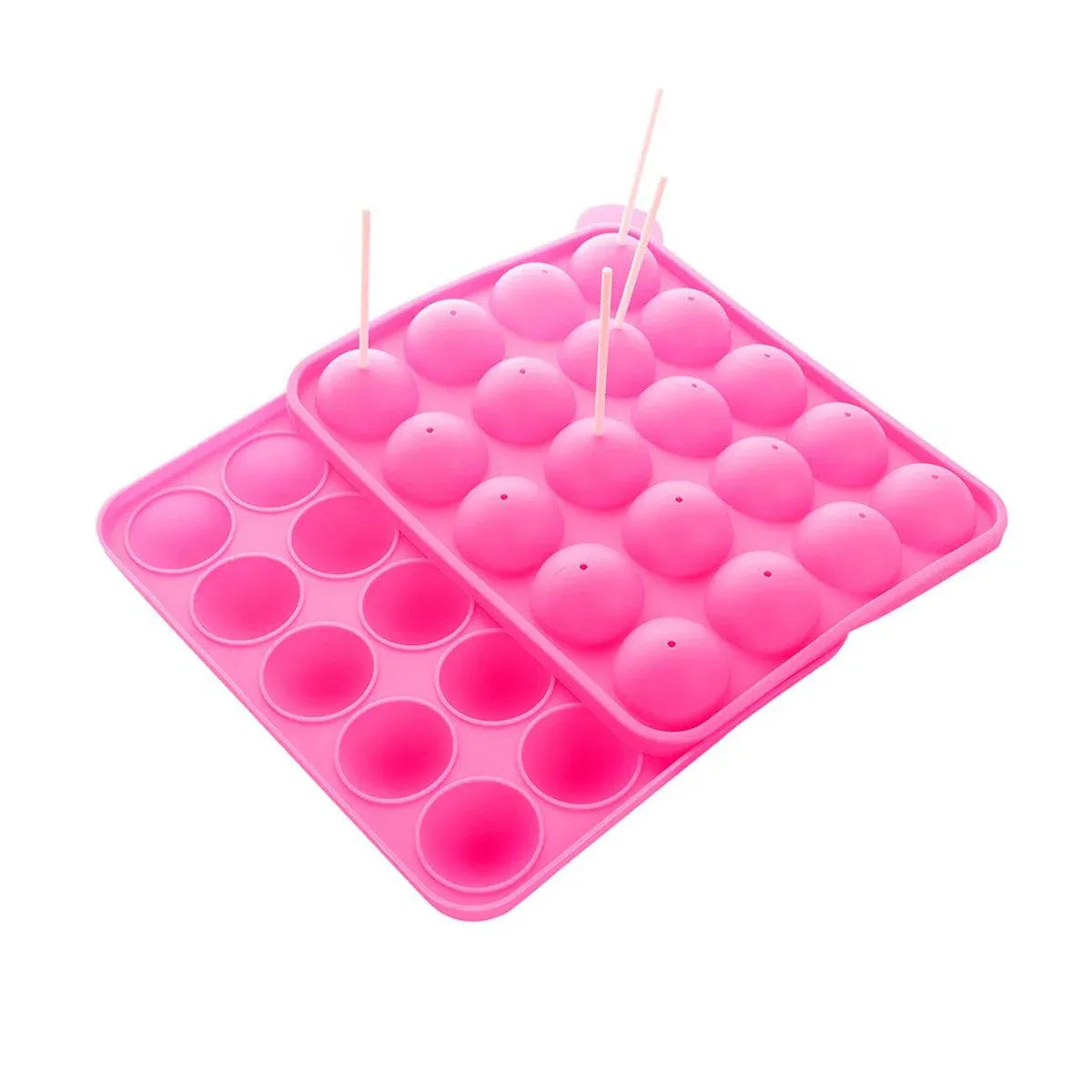 2pcs 20 Holes Round Silicone Moulds for Lollipop Candy Making Baking Tools
