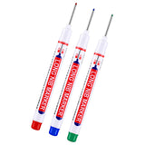 6Pcs Long Head Deep Hole Long Nosed Marker Multifunction Marker Deep Drill Hol - Front View