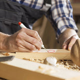 6Pcs Long Head Deep Hole Long Nosed Marker Multifunction Marker Deep Drill Hol - 45-Degree Angle