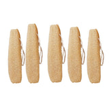 Natural Loofah Sponge Kitchen Scrubber for Dishwashing Pot Cleaning 5 Pack - Front View