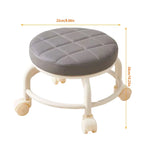 360° Rotating Roller Stool Small Swivel Chair Low Round Seat Movable Stool Use