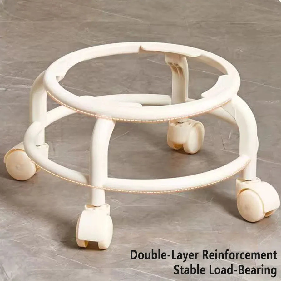360° Rotating Roller Stool Small Swivel Chair Low Round Seat Movable Stool Use