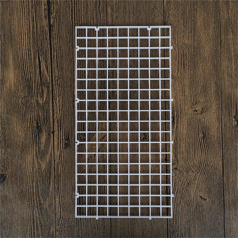 8Pcs Plastic Fish Grid Divider Durable  Holder Fish Tank Tray Egg Crate Aquarium - White