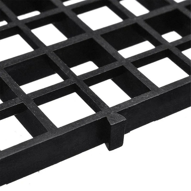 8Pcs Plastic Fish Grid Divider Durable  Holder Fish Tank Tray Egg Crate Aquarium - White