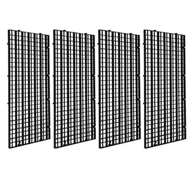 8Pcs Plastic Fish Grid Divider Durable  Holder Fish Tank Tray Egg Crate Aquarium - White