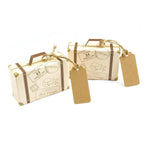 50Pcs Mini Suitcase Candy Box Wedding Favors Gift Packaging Boxes Party Supplies