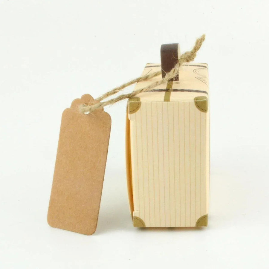 50Pcs Mini Suitcase Candy Box Wedding Favors Gift Packaging Boxes Party Supplies