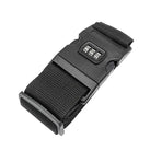 Luggage Strap Code Password Travel Suitcase Secure Lock Safe Nylon Packing Belt - Green+Pink+Red+Black