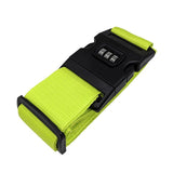 Luggage Strap Code Password Travel Suitcase Secure Lock Safe Nylon Packing Belt - Blue+Grey - Low Angle