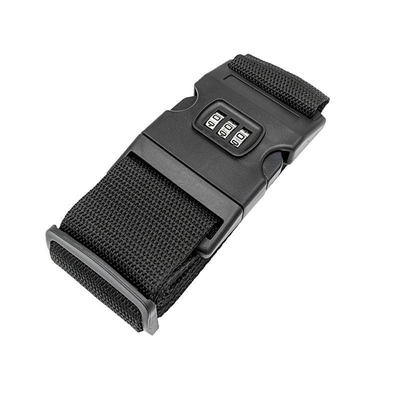 Luggage Strap Code Password Travel Suitcase Secure Lock Safe Nylon Packing Belt - Red+Grey