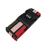 Luggage Strap Code Password Travel Suitcase Secure Lock Safe Nylon Packing Belt - Red+Grey - Extra Image