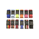 Luggage Strap Code Password Travel Suitcase Secure Lock Safe Nylon Packing Belt - Rose Red