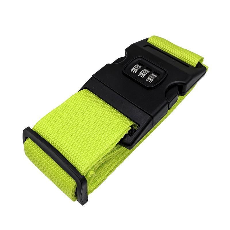 Luggage Strap Code Password Travel Suitcase Secure Lock Safe Nylon Packing Belt - Rose Red