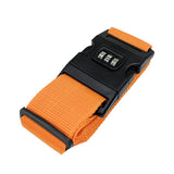 Luggage Strap Code Password Travel Suitcase Secure Lock Safe Nylon Packing Belt - Rose Red