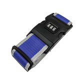 Luggage Strap Code Password Travel Suitcase Secure Lock Safe Nylon Packing Belt - Red