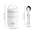 3pcs Insulated Lunch Box Soup Container Portable Breakfast Food Storage Box Set - Side View