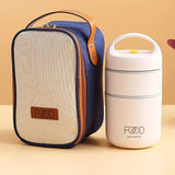 3pcs Insulated Lunch Box Soup Container Portable Breakfast Food Storage Box Set - Extra Image