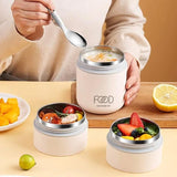 3pcs Insulated Lunch Box Soup Container Portable Breakfast Food Storage Box Set - Extra Image