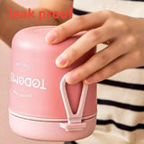 530ml Stainless Steel Insulated Lunch Box Portable Food Storage Mug Soup Meals - Pink - Low Angle