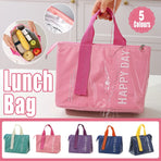 Large Capacity Lunch Bag Outdoor Picnic Aluminum Foil Portable Thermal Bag - Grey
