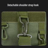Waterproof Fishing Tackle Bag Large Capacity Multi Functional Shoulder Storage - Black - Low Angle