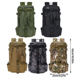 Waterproof Fishing Tackle Bag Large Capacity Multi Functional Shoulder Storage - Khaki Camouflage
