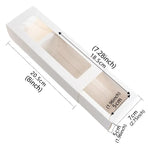 50-Pack White Drawer-Style Window Pastry Boxes, 20.5 x 7 x 5 cm