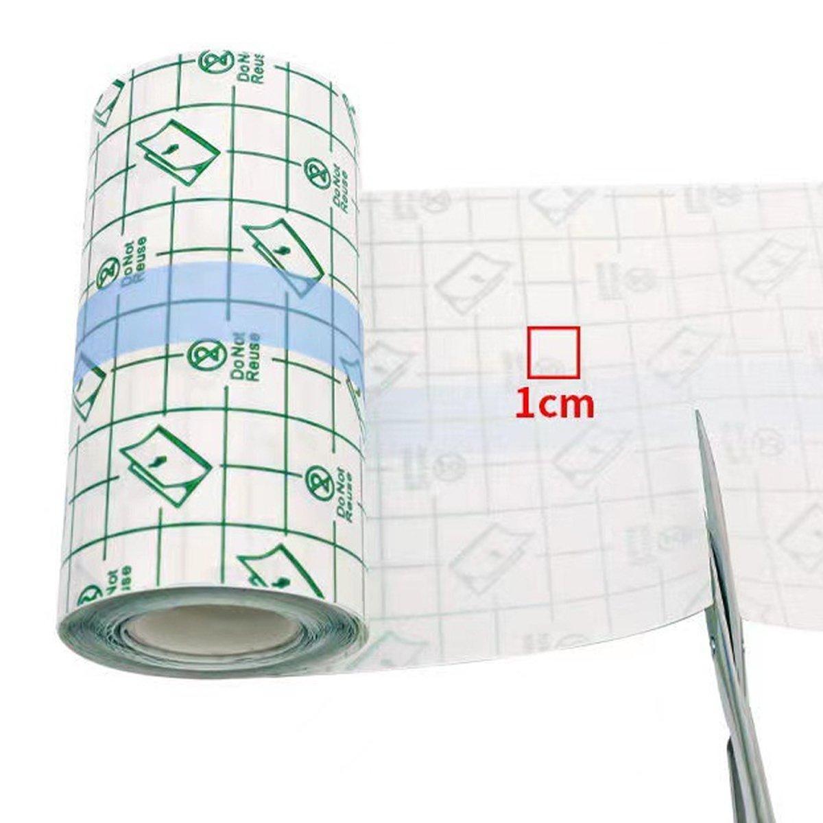 Waterproof PU Film Adhesive Tape Transparent High Stickiness Cuttable Bandage - 5cm x 10m