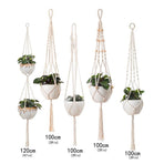 5-Piece Macrame Plant Hanger Set for Indoor Pots